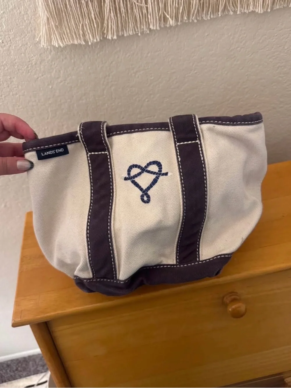 Lands' End Mini Canvas Tote